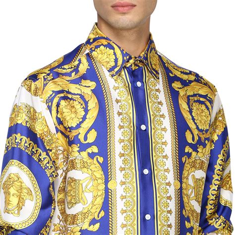 chemise versace homme manche courte